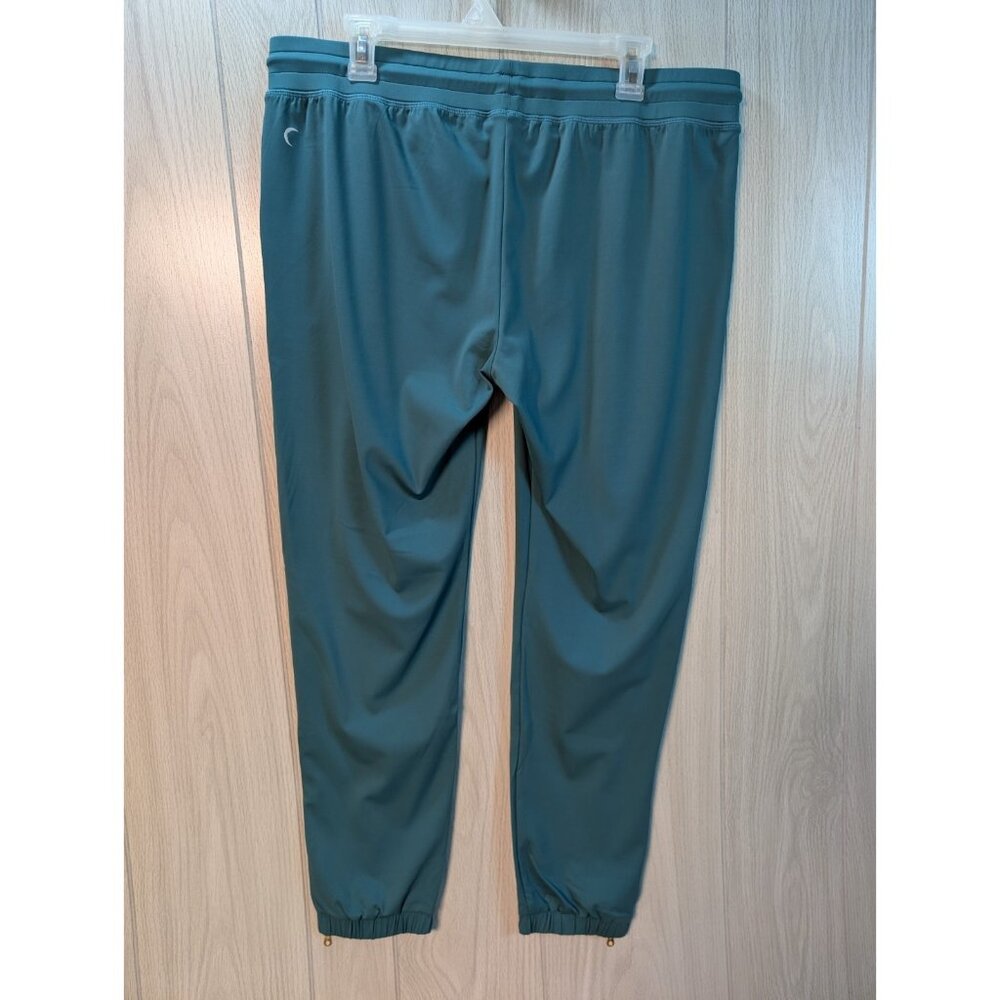 Zyia Active Peak Joggers Womens XXL Blue Ankle Zip Gold Zippers Drawstrings - Picture 4 of 10